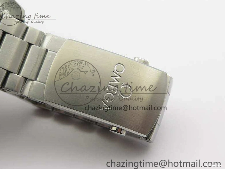 0424 FastDry Planet Ocean Master Chrono SS OM 1:1 Best Edition Black Dial On SS Bracelet A9900 V 8112